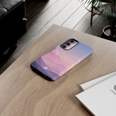 Purple Tough Phone Case for Samsung - Lavender Alpine Dawn