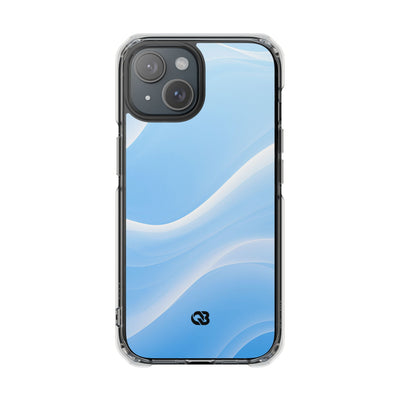 Blue Impact MagSafe Phone Case for iPhone - Glacial Blue Silk