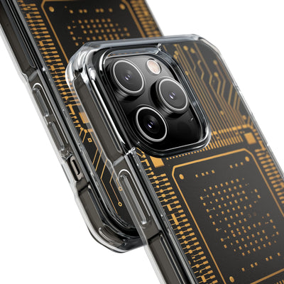 Gold Impact MagSafe Phone Case for iPhone - Cyber Gold Processor