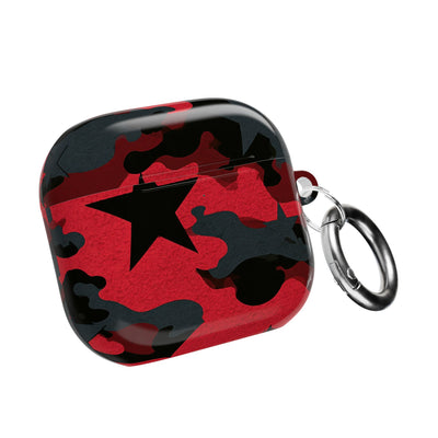 Crimson Skull Camo · Hard Case for AirPods & AirPods Pro · Red