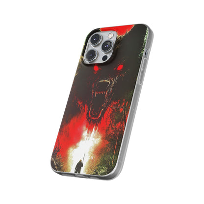 Crimson Wolf iPhone 14 Pro Max -pehmeä suojakotelo