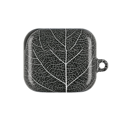 Monochrome Leaf Skeleton · Hard Case for AirPods & AirPods Pro · Black