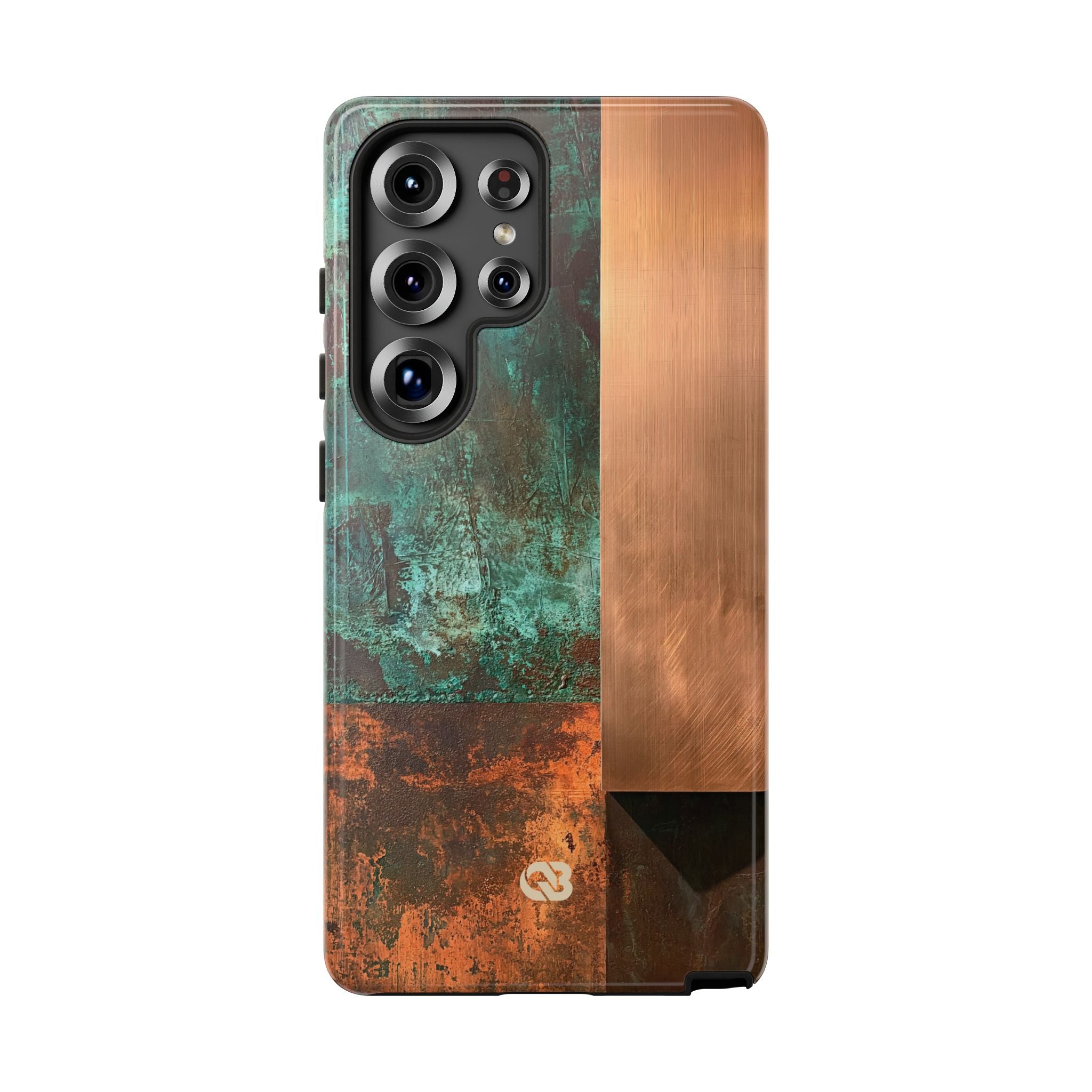 Teal Tough Phone Case for Samsung - Verdigris Copper Slab