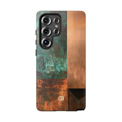 Teal Tough Phone Case for Samsung - Verdigris Copper Slab
