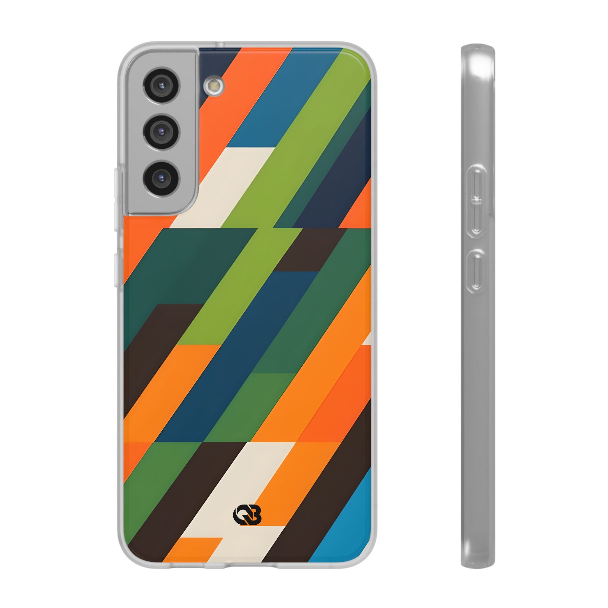 Angled Retro Mosaic · Soft Custodia per Samsung
