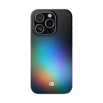 Black Lite Phone Case for iPhone - Electric Prism Grain