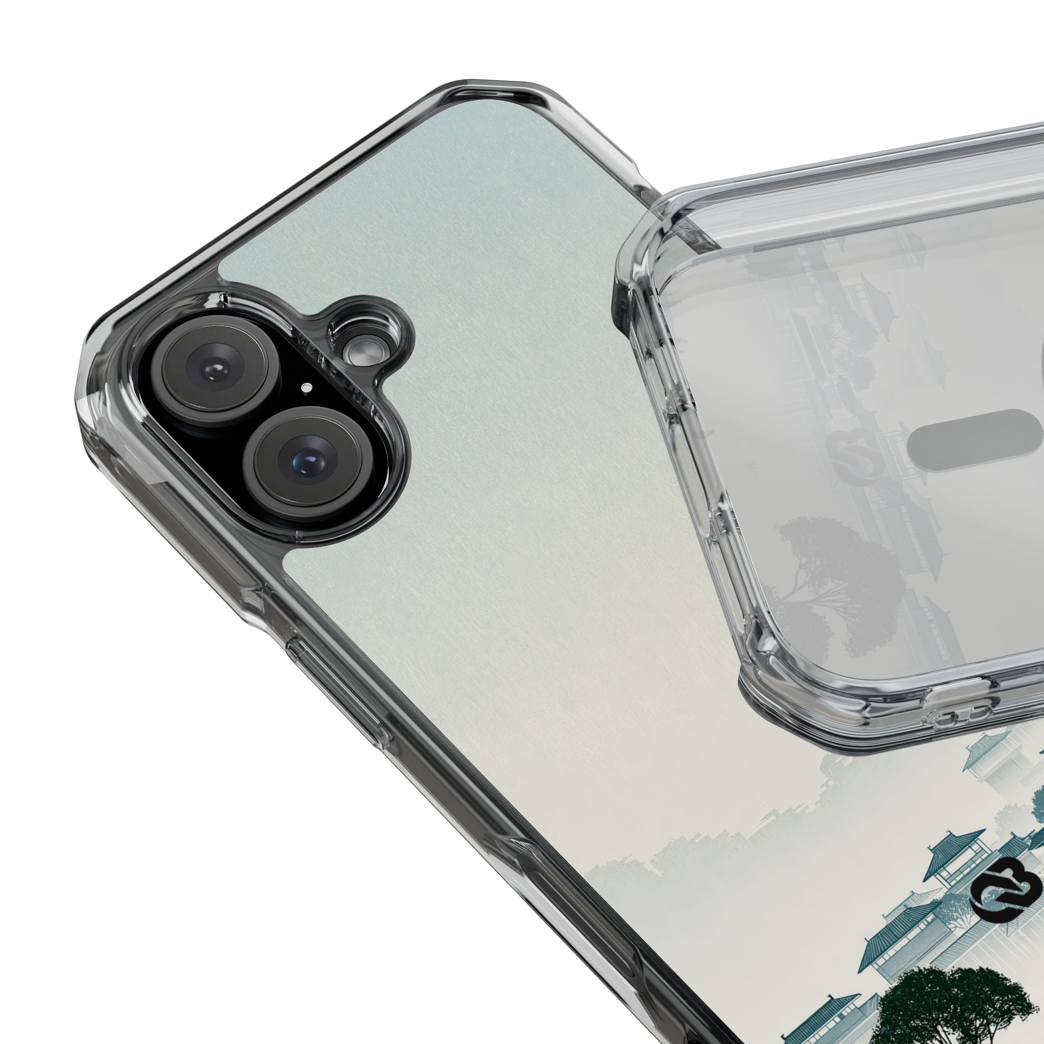 Blue Impact MagSafe Phone Case for iPhone - Mist Valley Pagoda