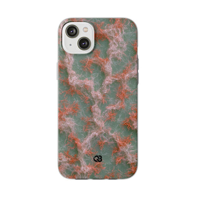 Coral Pixel Matrix · Lite Phone Case for iPhone ·  Green