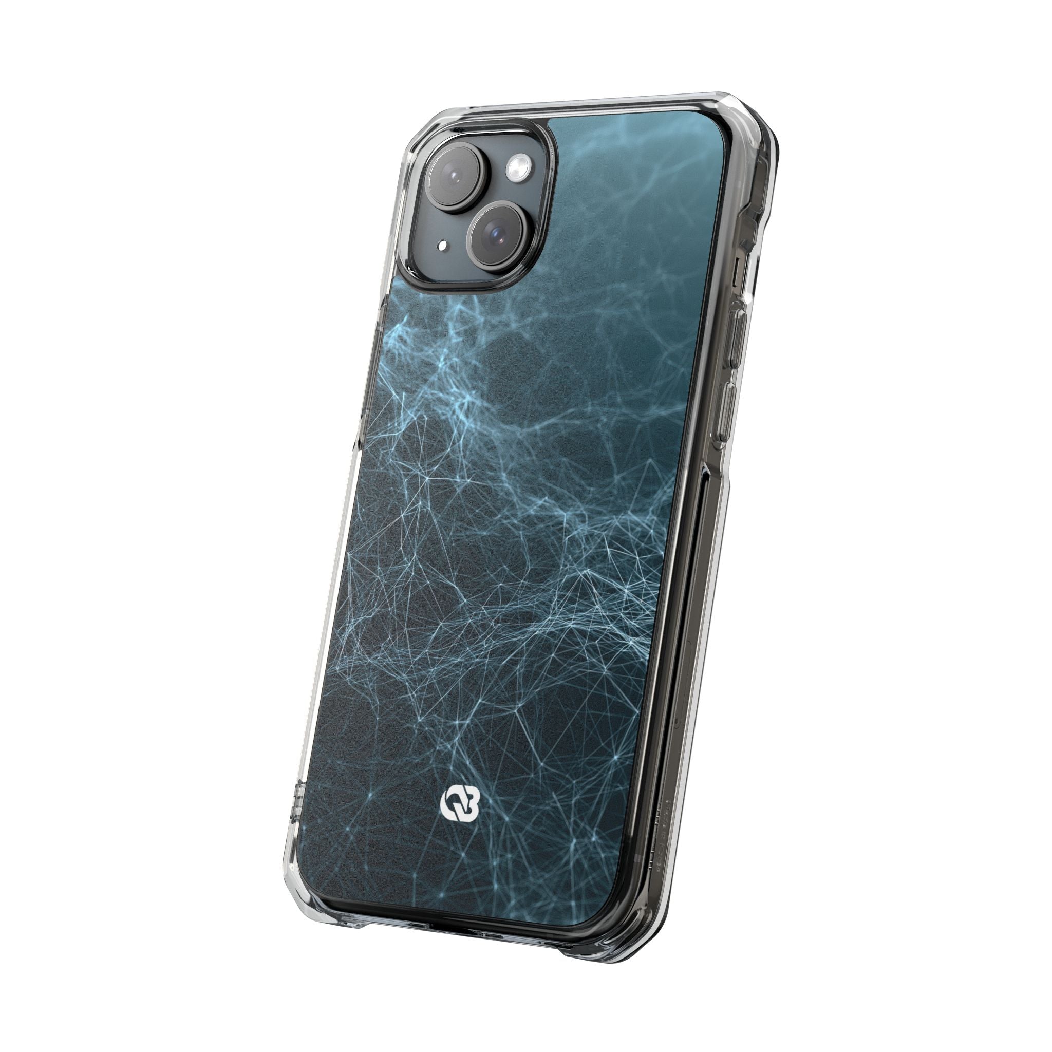 Teal Impact MagSafe Phone Case for iPhone - Arctic Neural Mesh