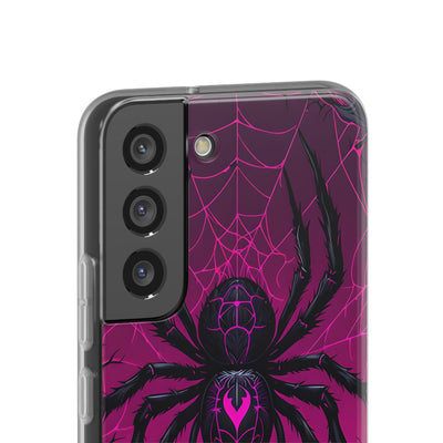 Obsidian Neon Widow · Soft Custodia per Samsung