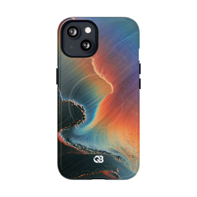 Prismatic Aura Shift · Tough 2.0 Magnetic Phone Case for iPhone · Blue