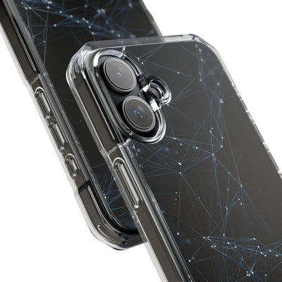 Black Impact MagSafe Phone Case for iPhone - Arctic Neural Mesh