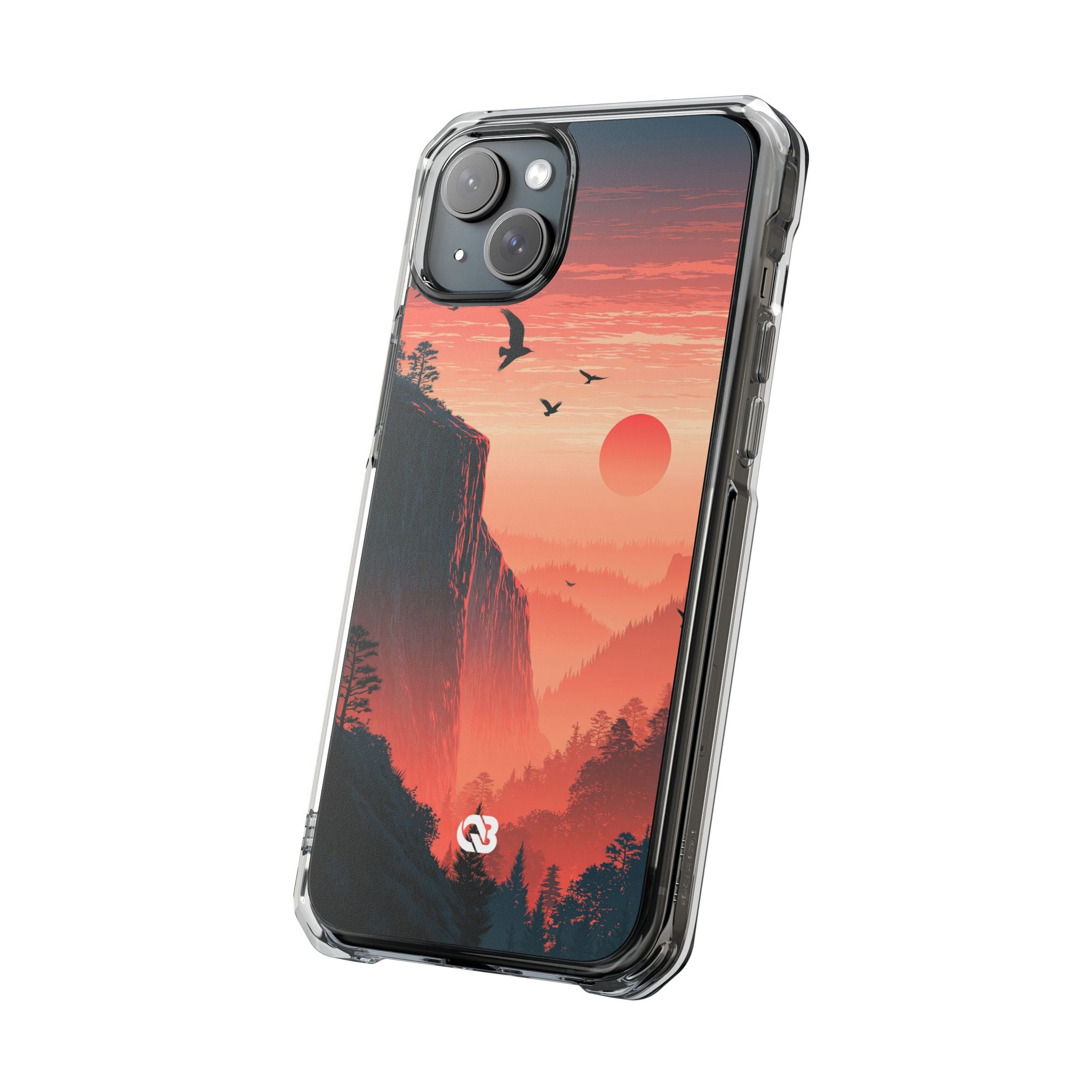 Orange Impact MagSafe Phone Case for iPhone - Crimson Ridge Flight