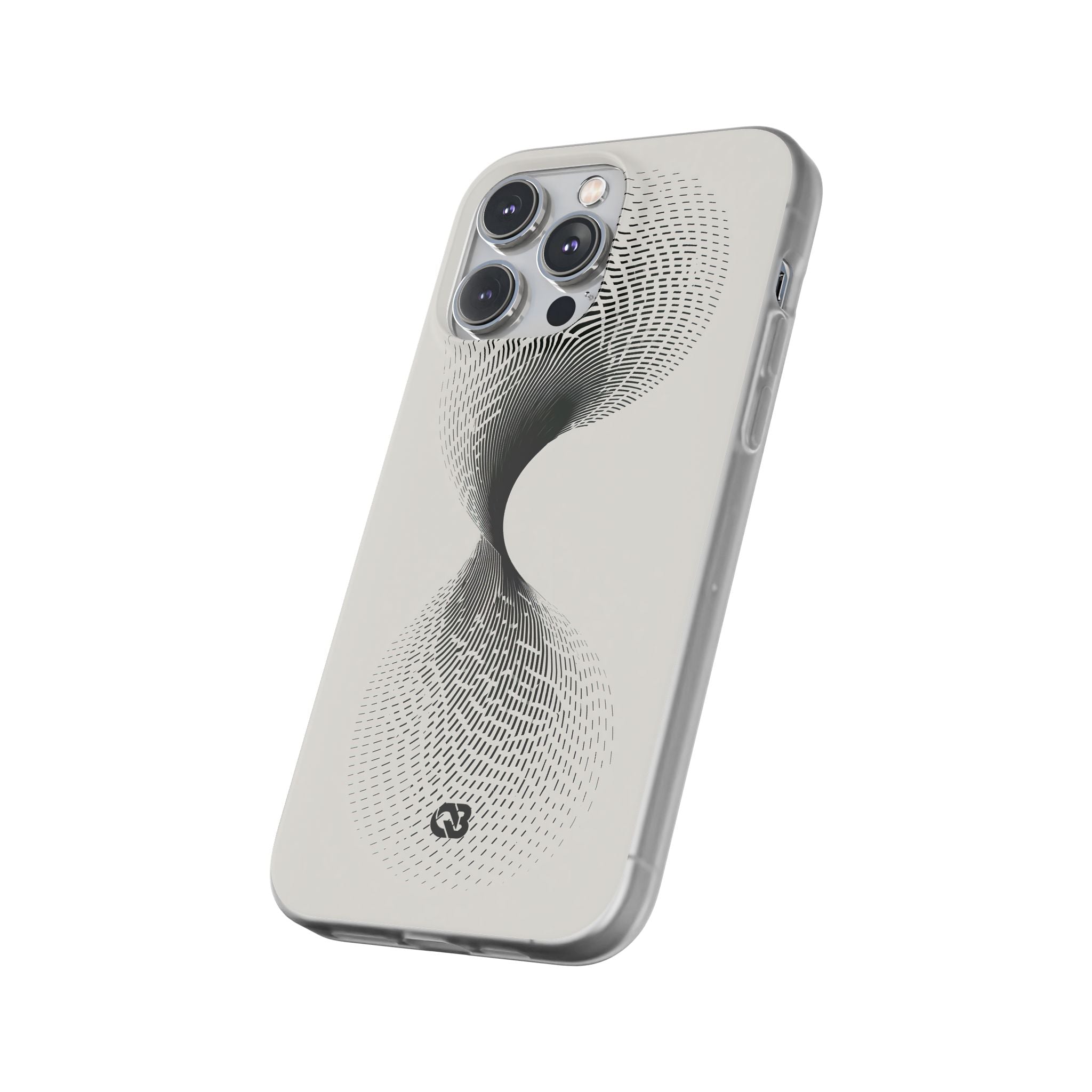 White Lite Phone Case for iPhone - Linear Torsion Grid
