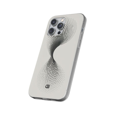 White Lite Phone Case for iPhone - Linear Torsion Grid
