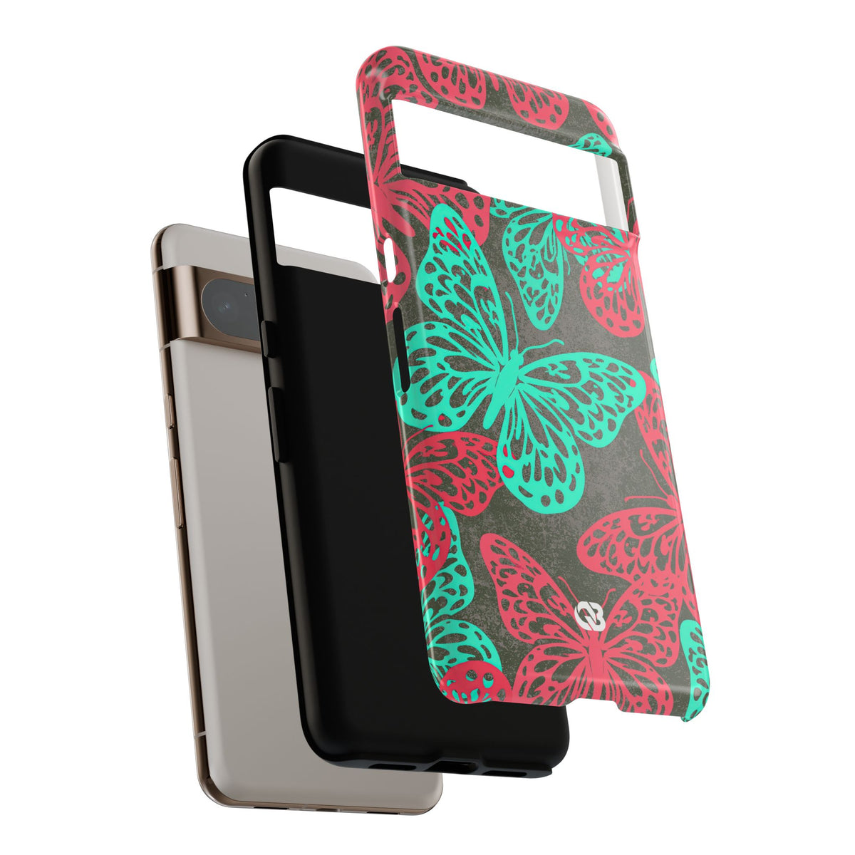Electric Papillon · Tough Phone Case for Pixel ·  Pink