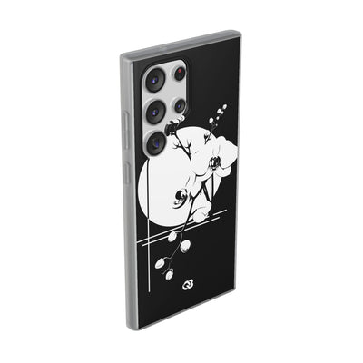 Black Lite Phone Case for Samsung - Lunar Orchid Grid