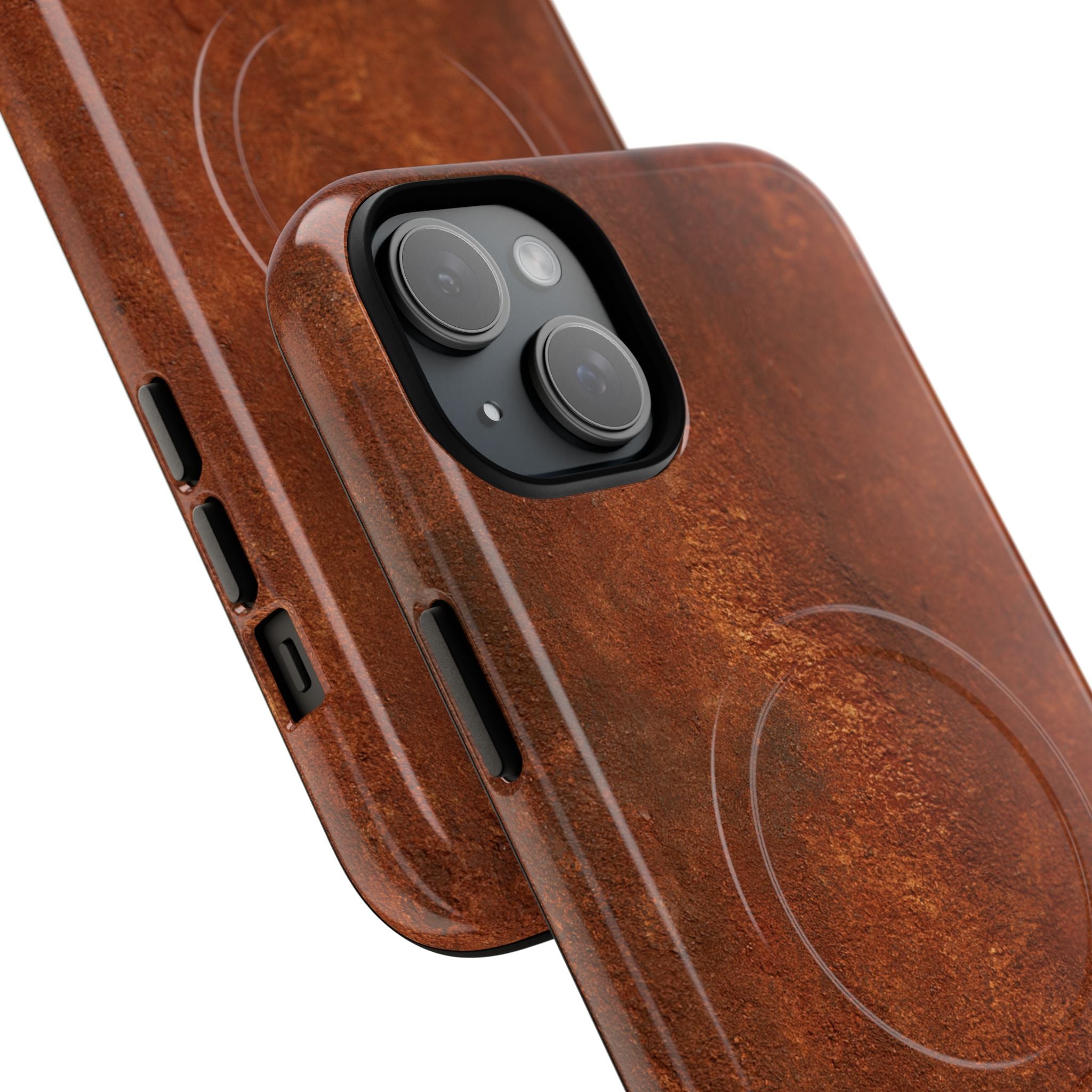 Orange Tough 2.0 Magsafe Phone Case for iPhone - Oxidized Iron Crust