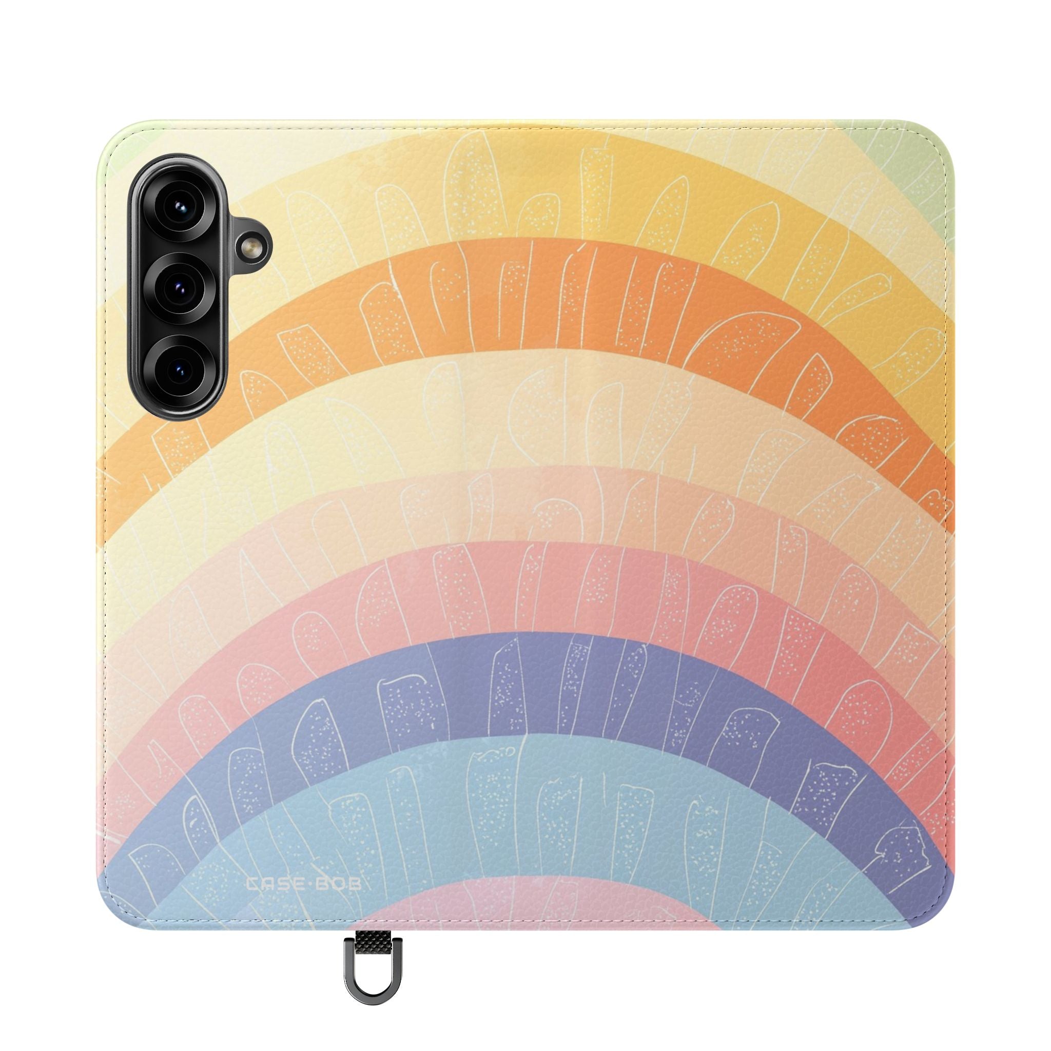 Pastel Rainbow Glow - Samsung S25+ Case - Wallet
