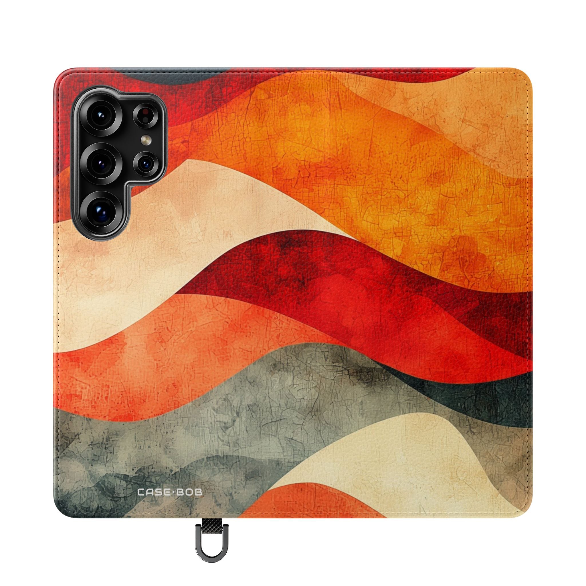 Crimson Ripples - Samsung S25 Ultra Case - Portemonnee