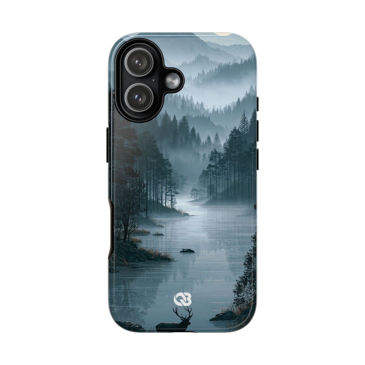 Silent Nordic Fjord · Tough Phone Case for iPhone · Blue