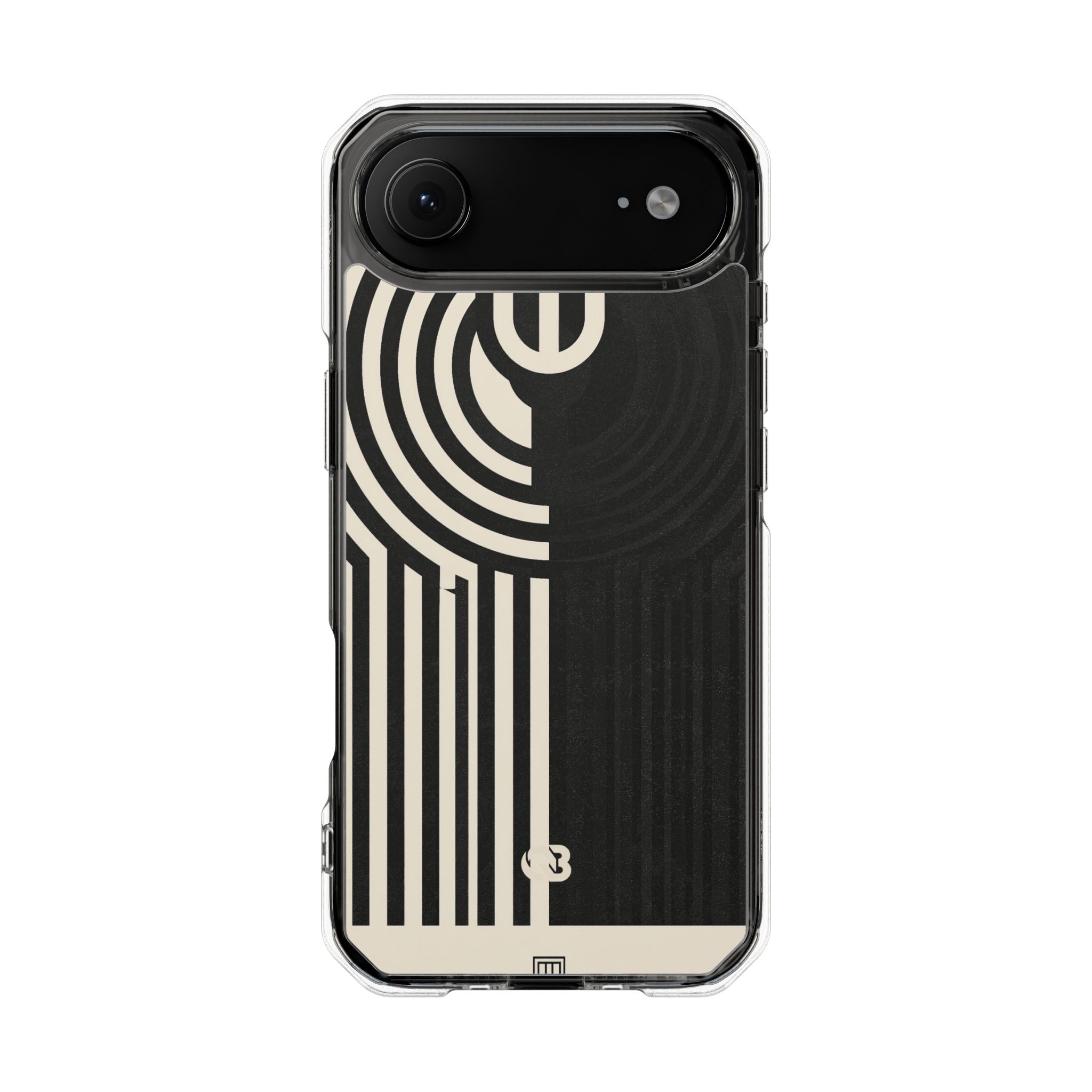 Beige Impact MagSafe Phone Case for iPhone - Monolith Ivory Signal
