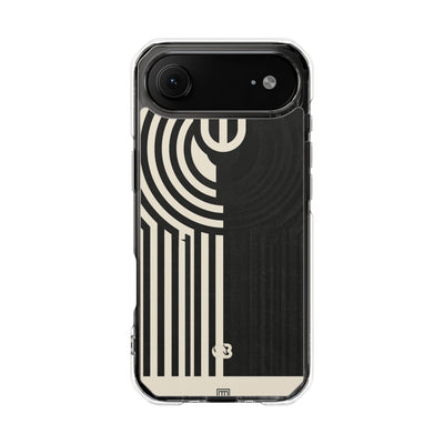 Beige Impact MagSafe Phone Case for iPhone - Monolith Ivory Signal