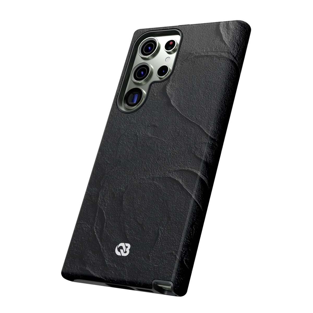 Obsidian Stucco Relief · Tough Phone Case for Samsung · Black