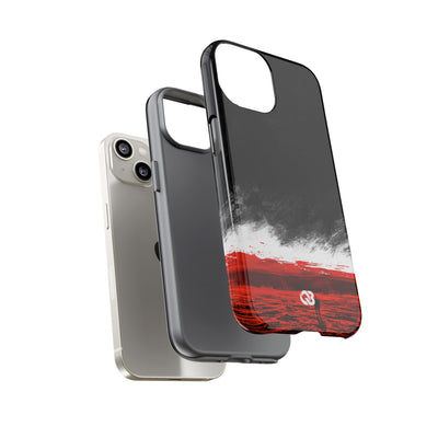 Crimson Horizon · Tough Phone Case for iPhone · Black