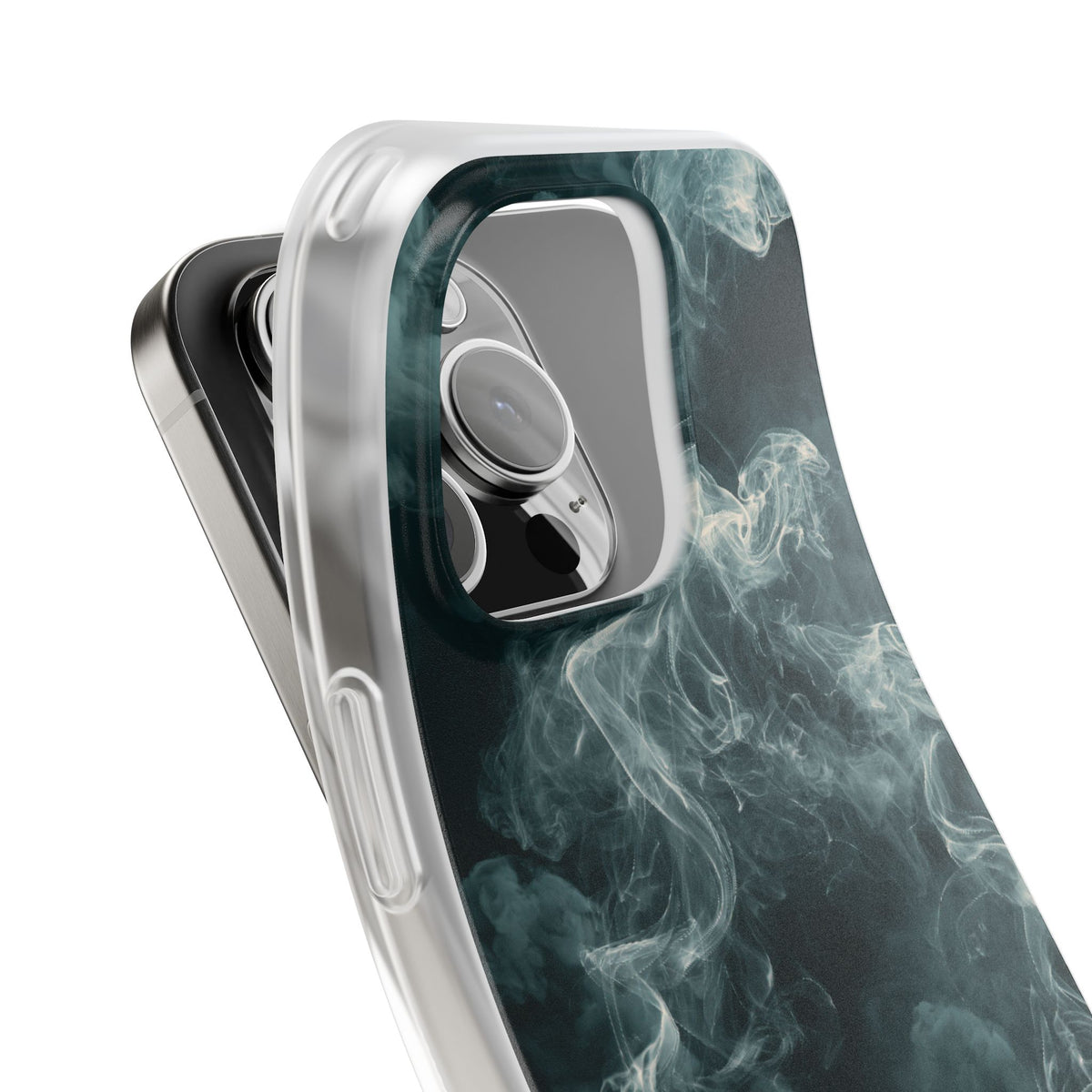 Luminescent Vapor Drift · Lite Phone Case for iPhone ·  Teal