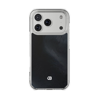 Black Impact MagSafe Phone Case for iPhone - Obsidian Ridge Flux