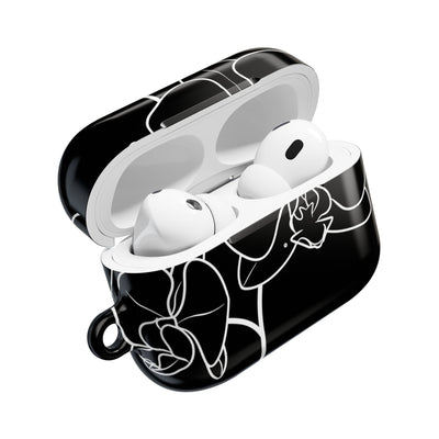 Midnight Orchid · Hard Case for AirPods & AirPods Pro · Black