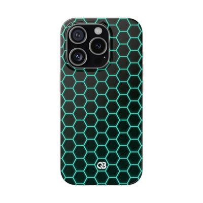 Neon Hex Spectrum · Lite Phone Case for iPhone ·  Teal