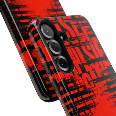 Crimson Redaction · Tough Phone Case for Samsung · Black