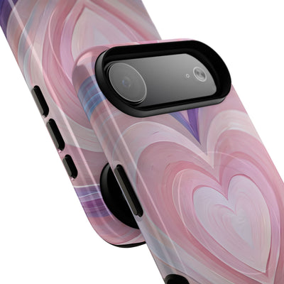 Lavender Pulse Hearts · Tough+ Magsafe