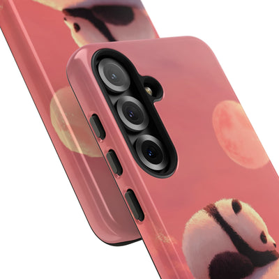 Rose Moon Panda · Tough Coque de téléphone pour Samsung