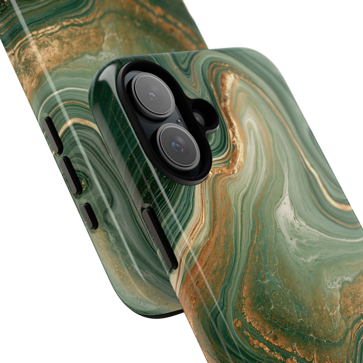 Jade Suminagashi · Tough Phone Case for iPhone · Green