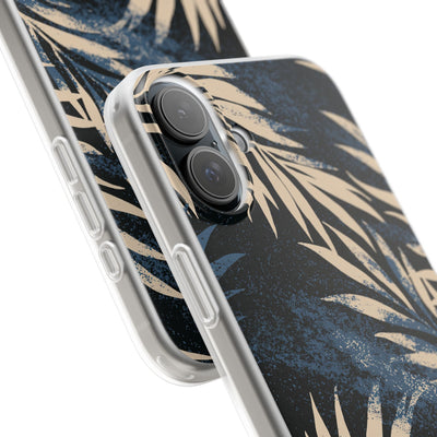 Blue Lite Phone Case for iPhone - Midnight Indigo Palm