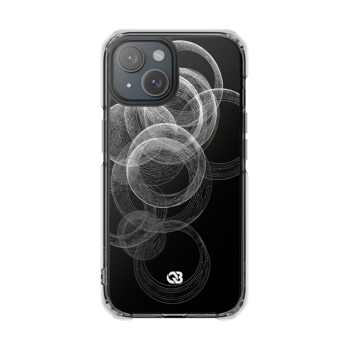Orbital Resonance · Clear Impact Magnetic Phone Case for iPhone ·  Black