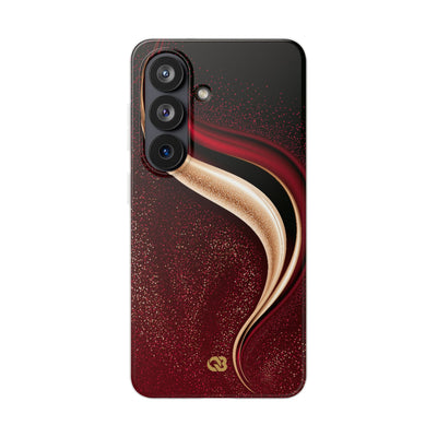 Gilded Crimson Flow · Lite Phone Case for Samsung · Red