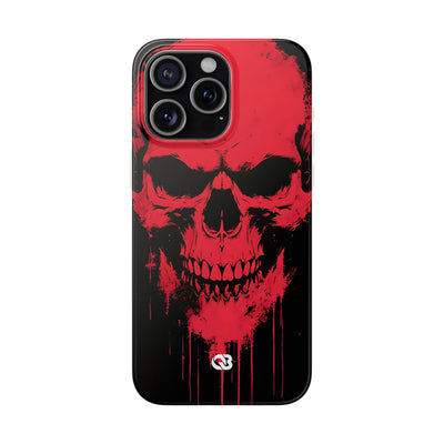 Crimson Street Skull · Soft Custodia per iPhone