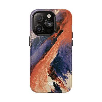 Solar Aura Drift · Tough 2.0 Magnetic Phone Case for iPhone · Orange