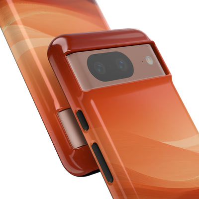 Terracotta Dune Ridges · Tough Phone Case for Pixel ·  Orange