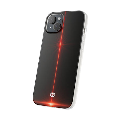 Red Lite Phone Case for iPhone - Crimson Flare Vector