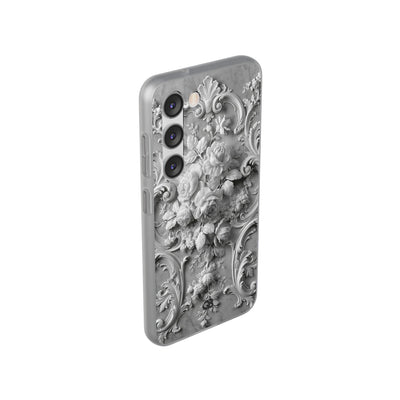 Rococo Marble Rose · Lite Phone Case for Samsung · White