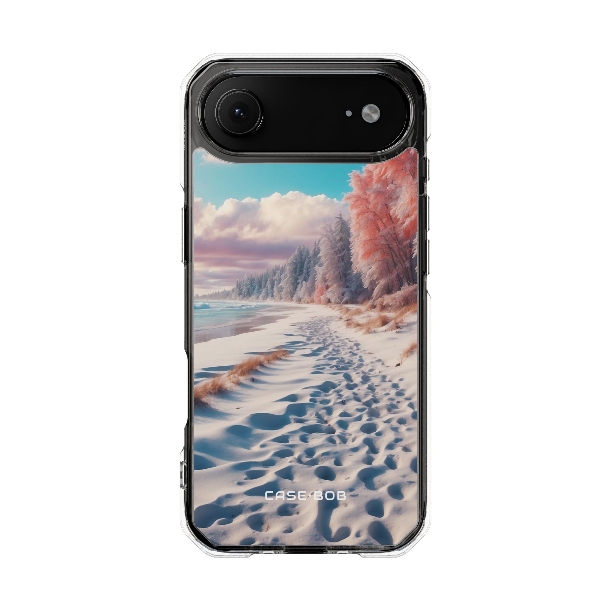 Snow Shore Footprints iPhone 17 Air Case - Impact