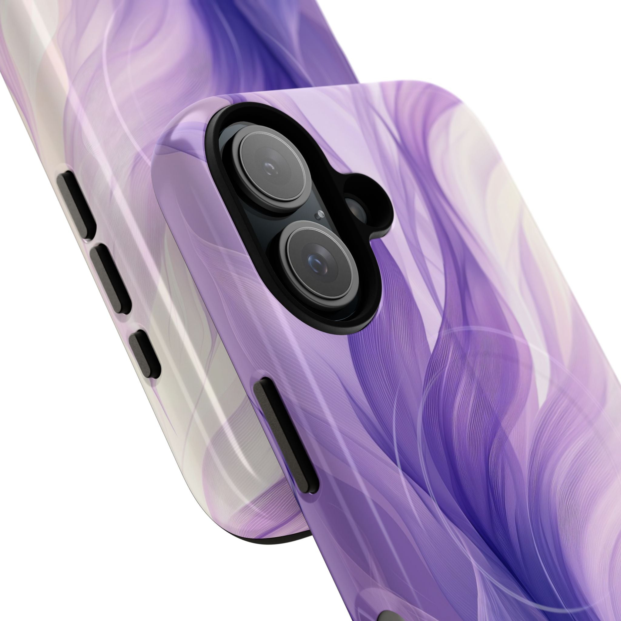 Purple Ribbon Waves iPhone 16 Case - Tough+
