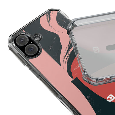 Pink Impact MagSafe Phone Case for iPhone - Cinder Rose Plume