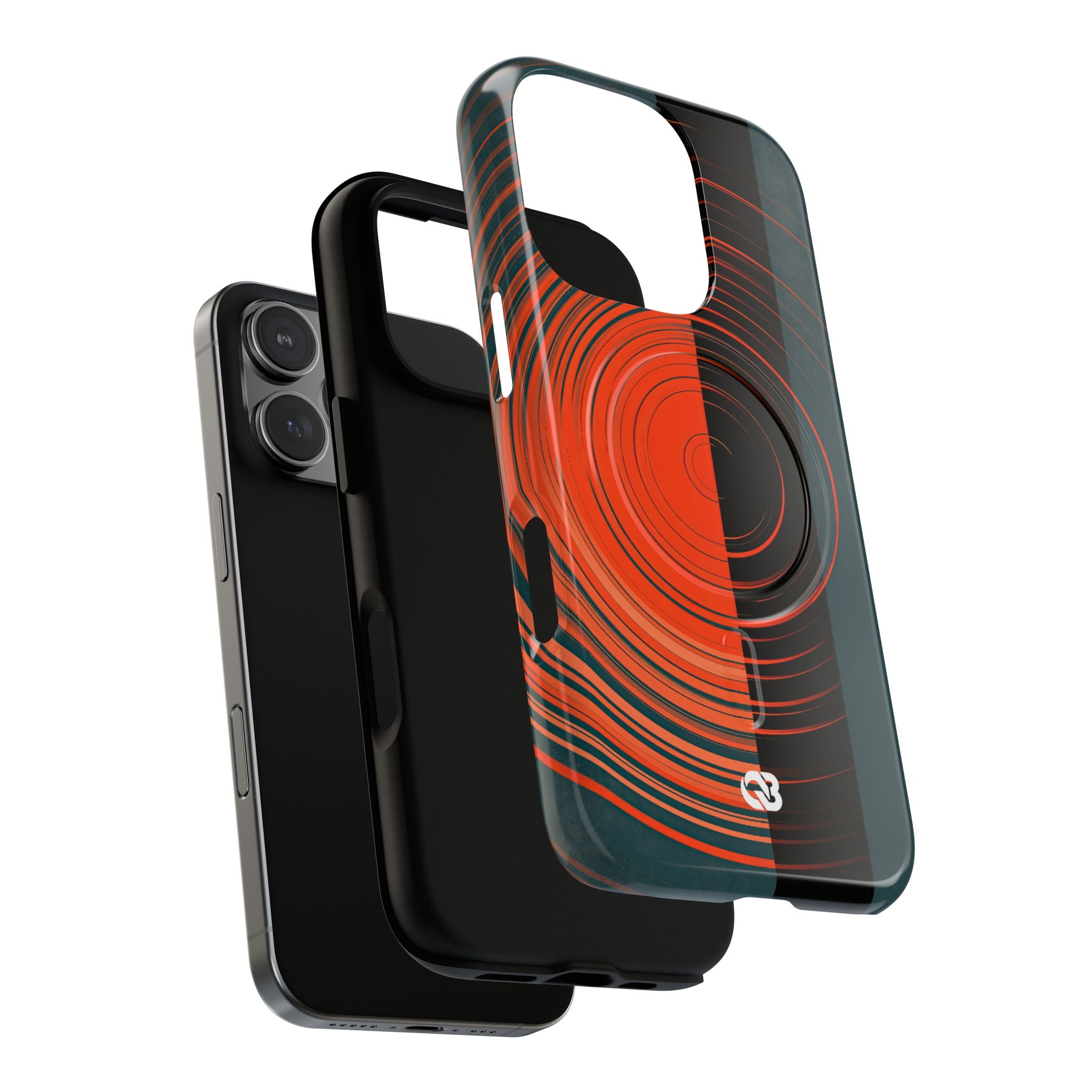 Teal Tough 2.0 Magsafe Phone Case for iPhone - Burnt Slate Radial