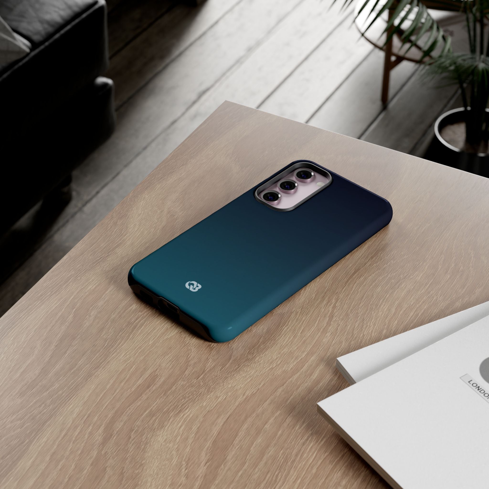 Teal Tough Phone Case for Samsung - Abyss Teal Haze